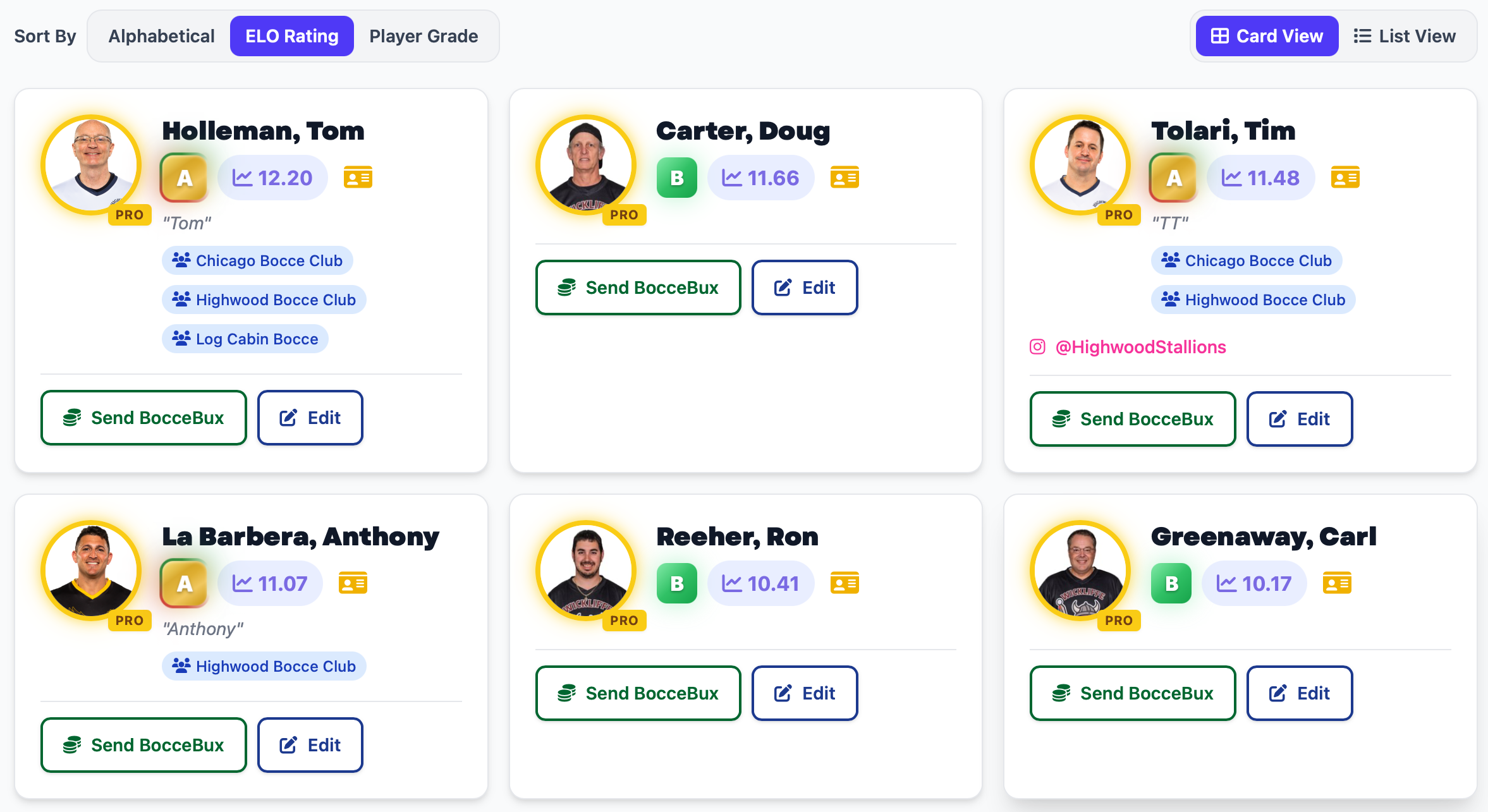 BocceLabs Ratings